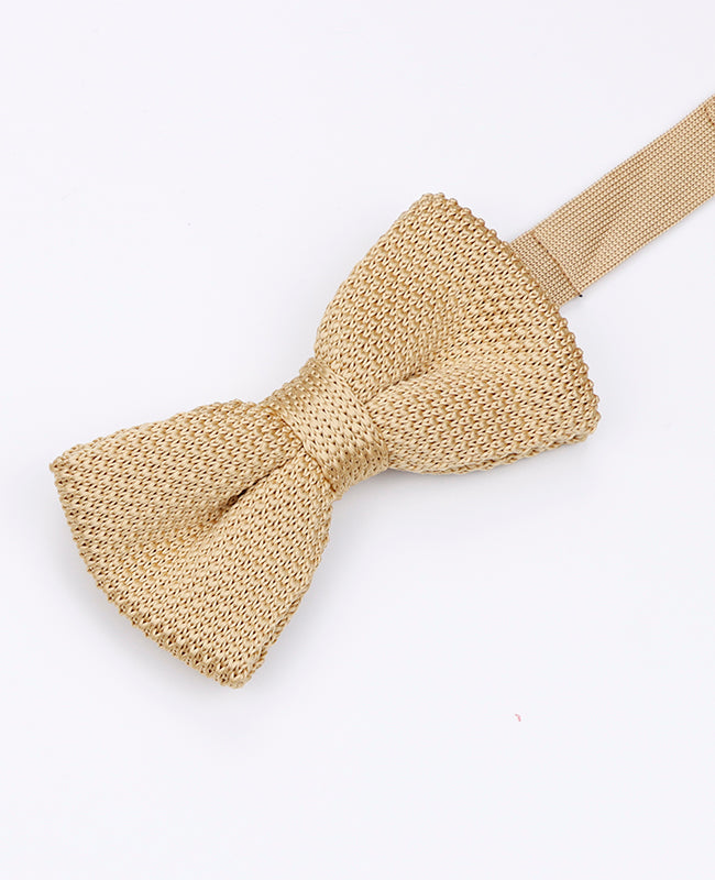Noeud Papillon Doré Homme en Tricot «Léon» Noeud Papillon Doré Homme en Tricot «Léon»