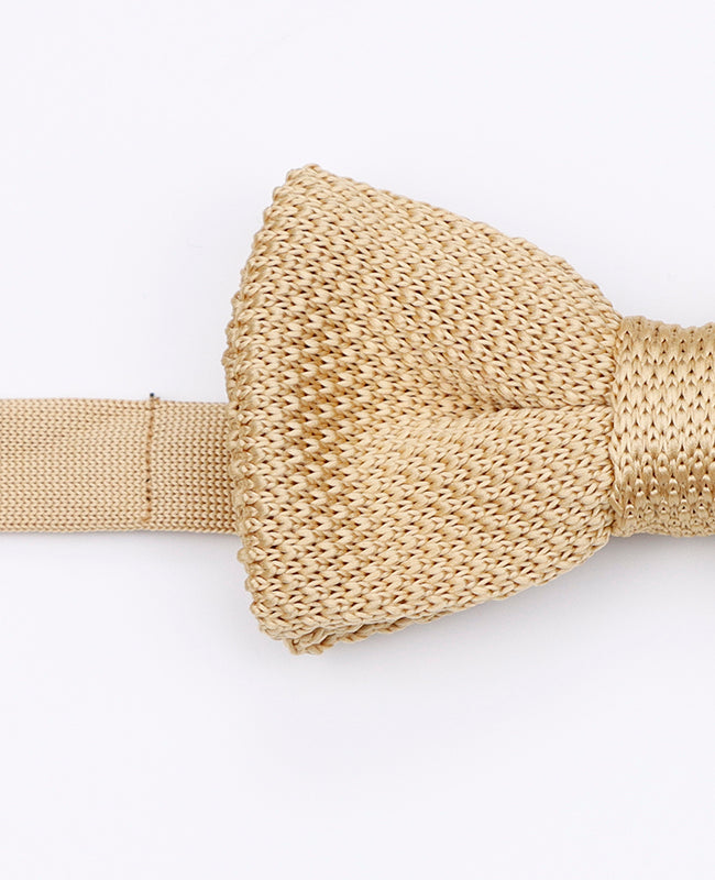 Noeuds Papillon Doré Père & Fils en Tricot «Léon» Noeuds Papillon Doré Père & Fils en Tricot «Léon»