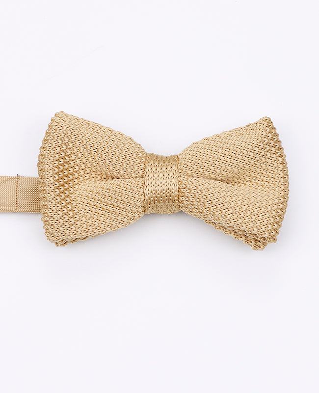 Noeuds Papillon Doré Père & Fils en Tricot «Léon» Noeuds Papillon Doré Père & Fils en Tricot «Léon»