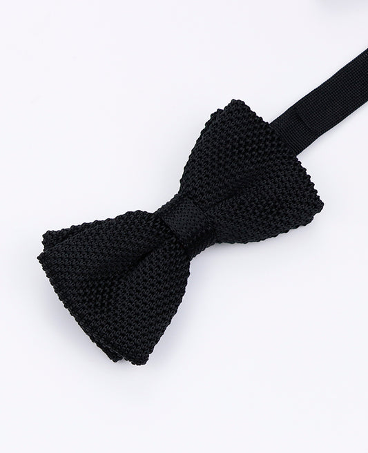 Noeud Papillon Noir Homme en Tricot «Léon»