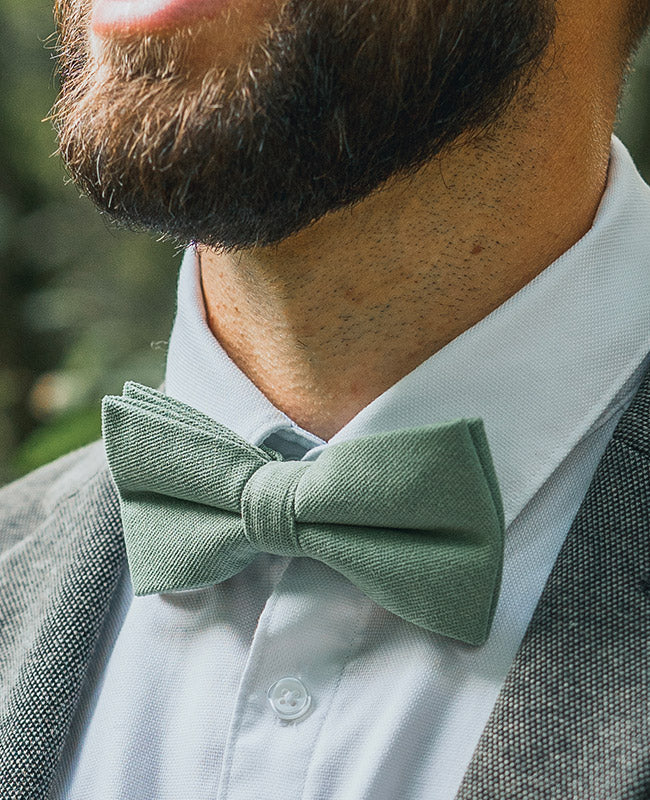 Noeud Papillon Vert n°2 Homme en Effet Velours «Simon» Noeud Papillon Vert n°2 Homme en Effet Velours «Simon»