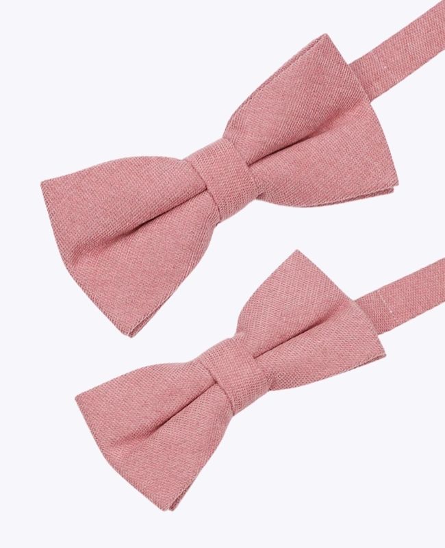 Noeuds Papillon Rose n°2 Père & Fils en Effet Velours «Simon» Noeuds Papillon Rose n°2 Père & Fils en Effet Velours «Simon»