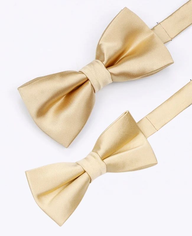 Noeuds Papillon Doré n°2 Père & Fils en Polyester «Jules»