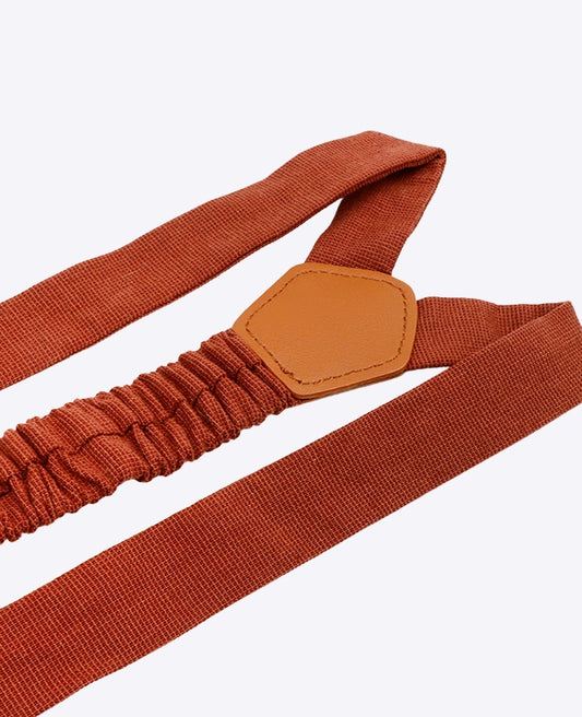Bretelles Terracotta en Coton «Ferdinand»