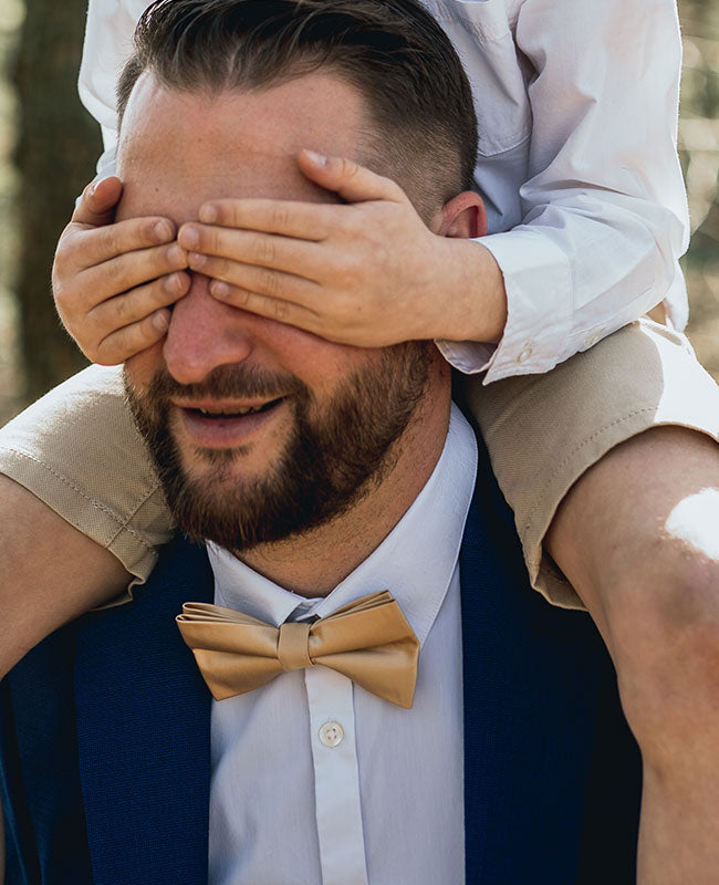 Noeud Papillon Doré n°2 Homme en Polyester «Jules» Noeud Papillon Doré n°2 Homme en Polyester «Jules»