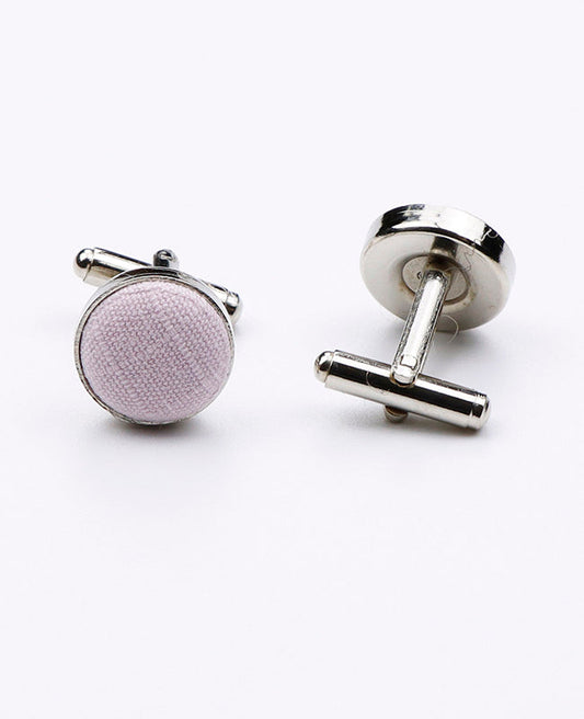 Boutons de Manchette Rose n°3 en Coton | Oscar - Unipap's