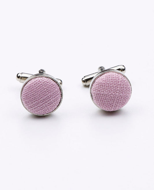 Boutons de Manchette Rose n°4 Homme en Coton | Edgard | Unipap's