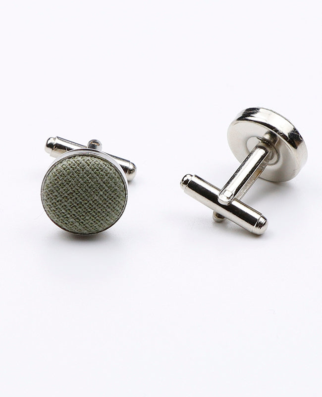 Boutons de Manchette Vert n°2 en Coton | Edgard - Unipap's