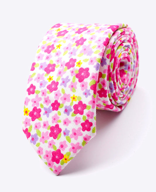 Cravate Liberty Rose n°1 Homme en Coton | Gaspard - Unipap's