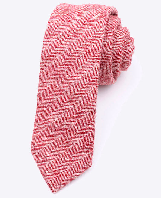 Cravate Rouge n°1 Homme en Laine | Claude - Unipap's