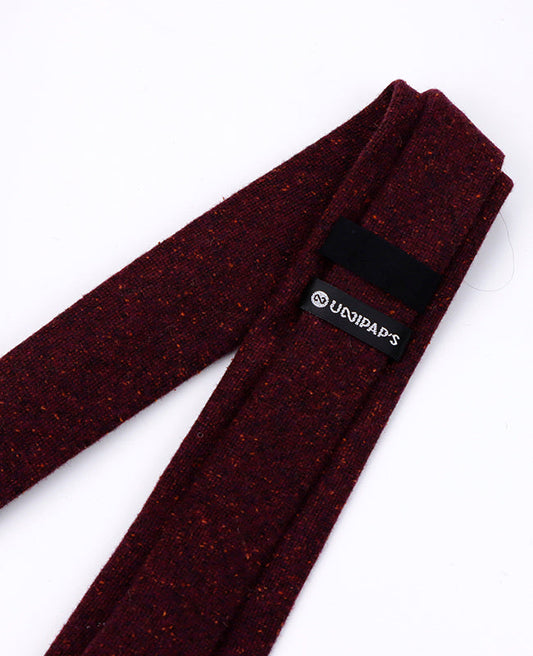 Cravate Rouge n°2 Homme en Laine | Claude - Unipap's