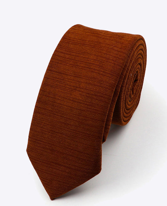 Cravate Marron n°2 Homme en Polyester | Augustin - Unipap's
