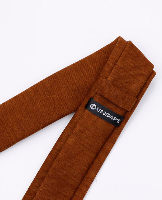 Cravate Marron n°2 Homme en Polyester | Augustin - Unipap's