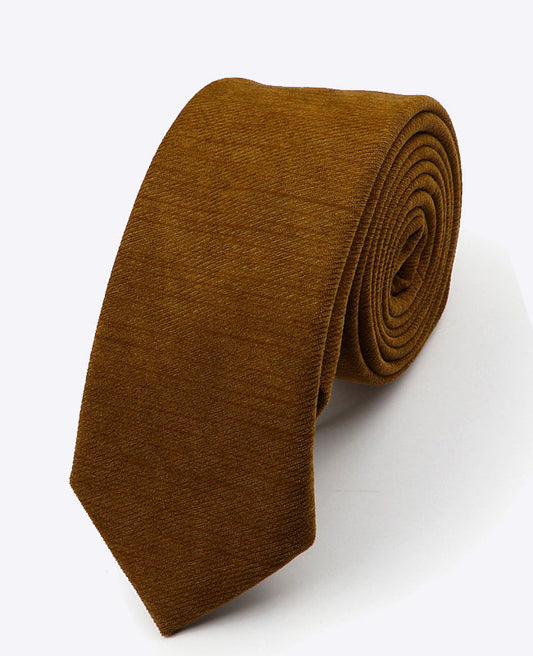 Cravate Marron n°1 Homme en Polyester