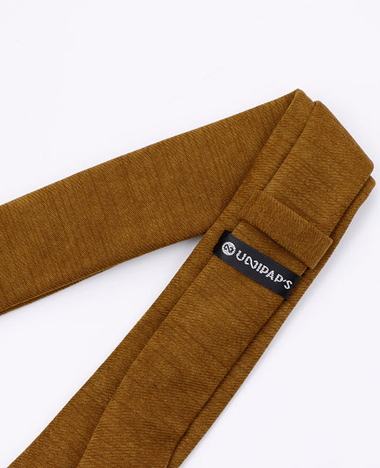 Cravate Marron n°1 Homme en Polyester