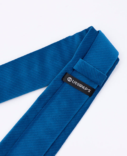 Cravate Bleue n°2 Homme en Velours | Marius - Unipap's