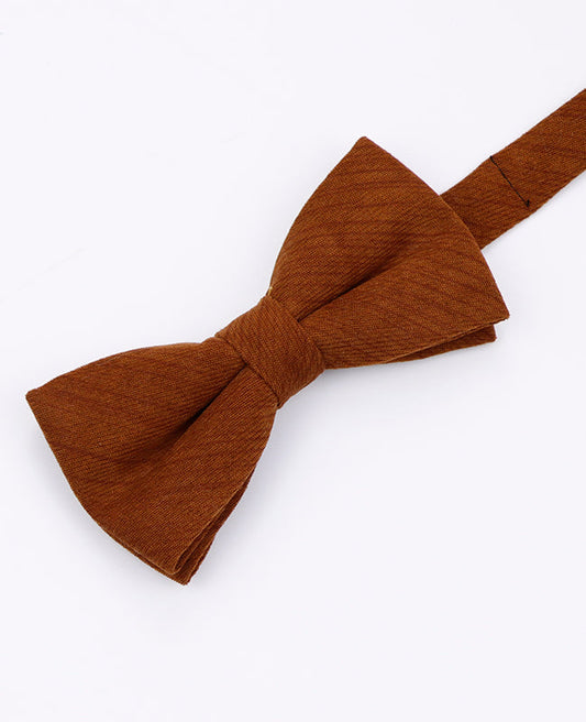 Noeud Papillon Marron n°2 Homme en Polyester | Augustin - Unipap's