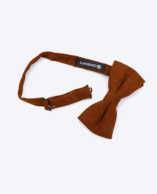 Noeud Papillon Marron n°2 Homme en Polyester | Augustin - Unipap's