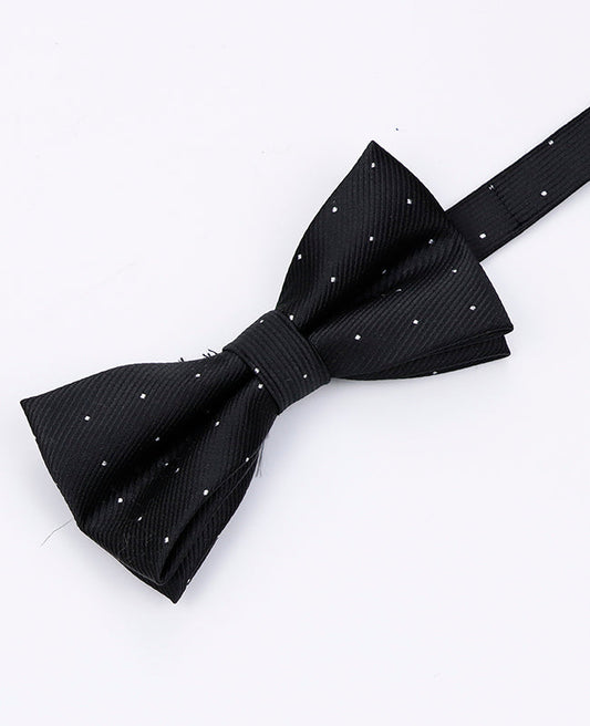 Noeud Papillon Noir à Pois Homme en Polyester | Georges - Unipap's