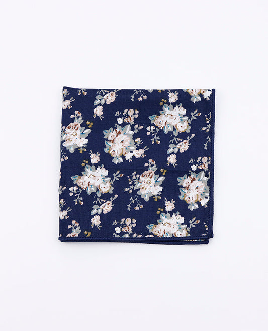 Pochette de Costume Liberty Bleu n°5 en Coton | Charles - Unipap's