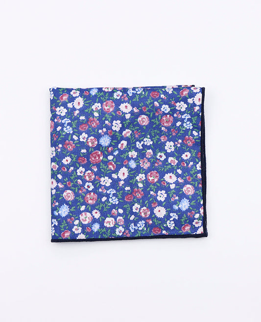 Pochette de Costume Liberty Bleu n°7 en Coton | Gaspard - Unipap's