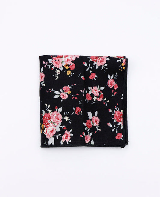 Pochette de Costume Liberty Noir n°1 en Coton | Charles - Unipap's