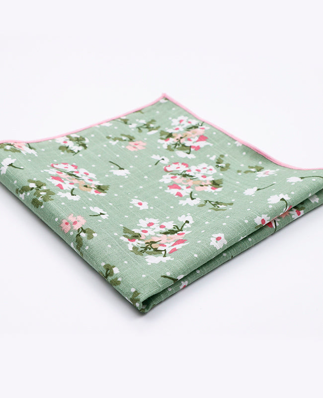Pochette de Costume Liberty Vert n°3 en Coton | Gaspard - Unipap's Pochette de Costume Liberty Vert n°3 en Coton | Gaspard - Unipap's