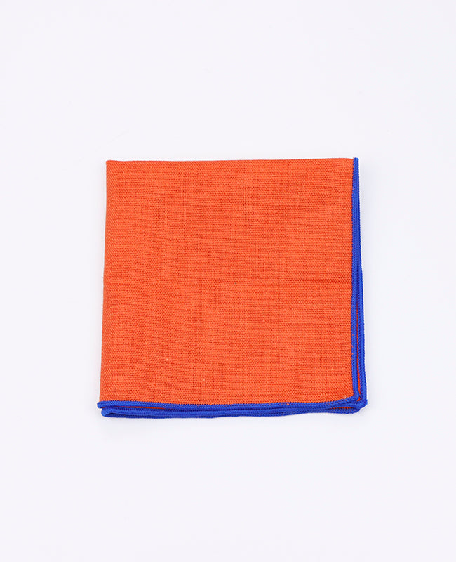 Pochette de Costume Orange n°1 en Lin | Basile - Unipap's Pochette de Costume Orange n°1 en Lin | Basile - Unipap's