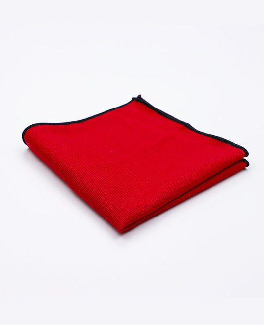 Pochette de Costume Rouge n°3 en Lin | Basile - Unipap's