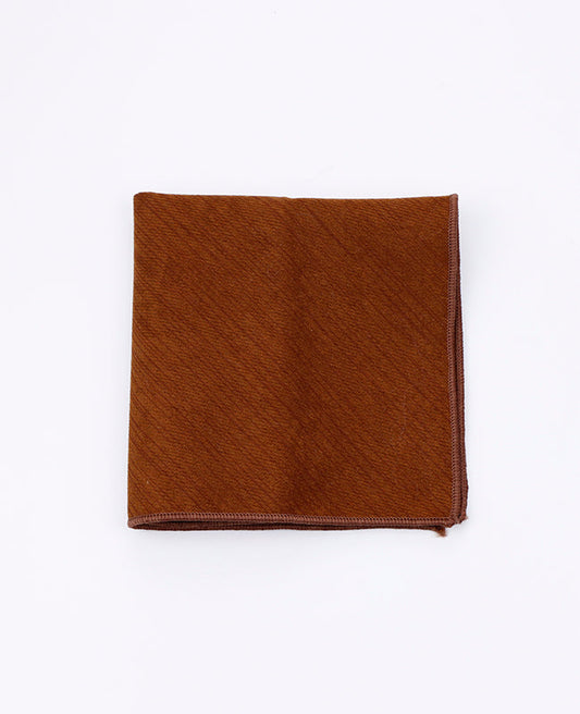 Pochette de Costume Marron n°2 en Polyester | Augustin - Unipap's
