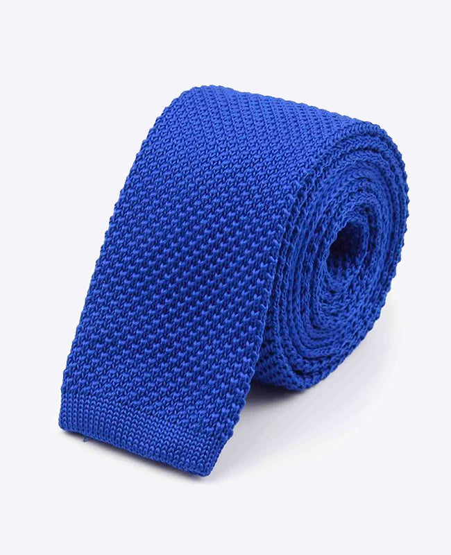 Cravate Bleu n°1 Homme en Tricot «Léon»