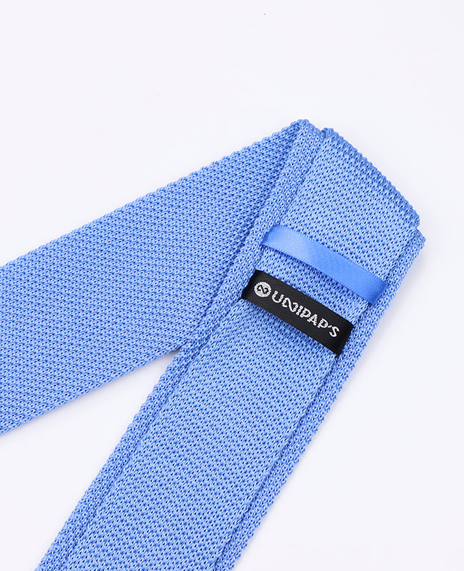 Cravate Bleu n°3 Homme en Tricot «Léon»