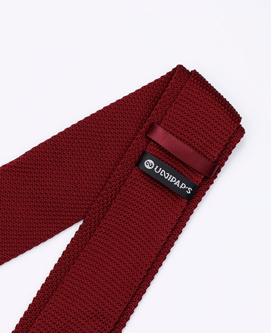 Cravate Rouge n°1 Homme en Tricot «Léon»