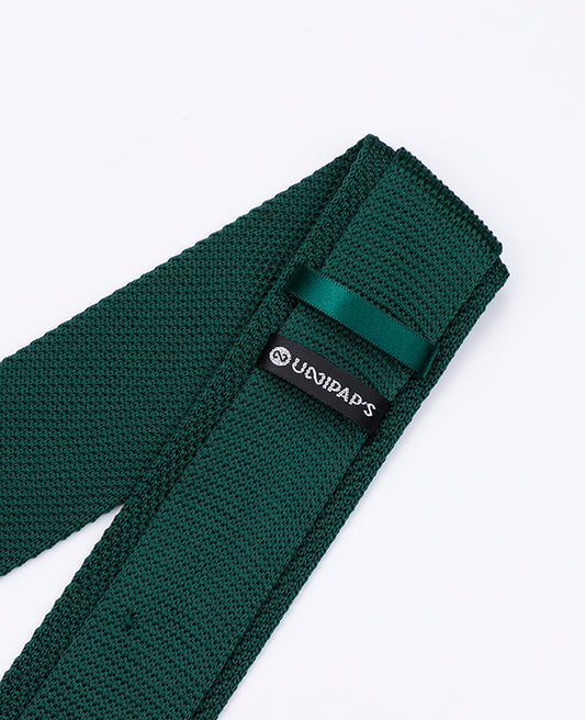 Cravate Vert n°1 Homme en Tricot «Léon»