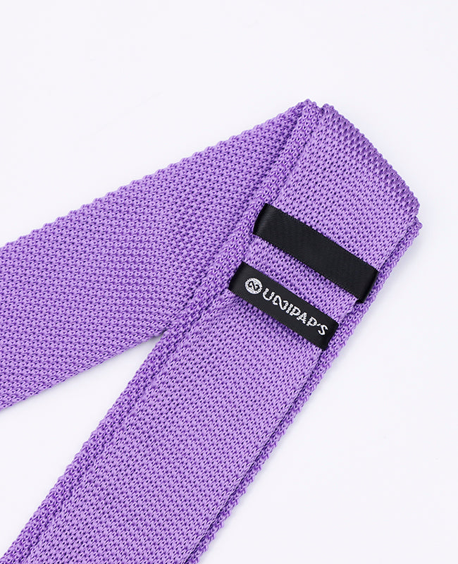 Cravate Violet Homme en Tricot «Léon»