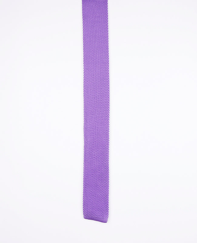 Cravate Violet Homme en Tricot «Léon»