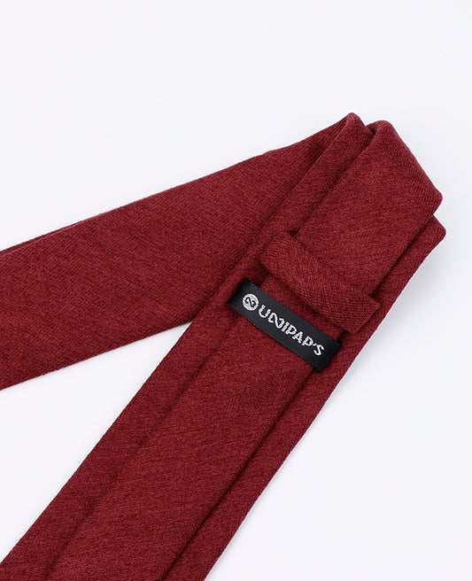 Cravate Rouge n°1 Homme en Velours «Simon»