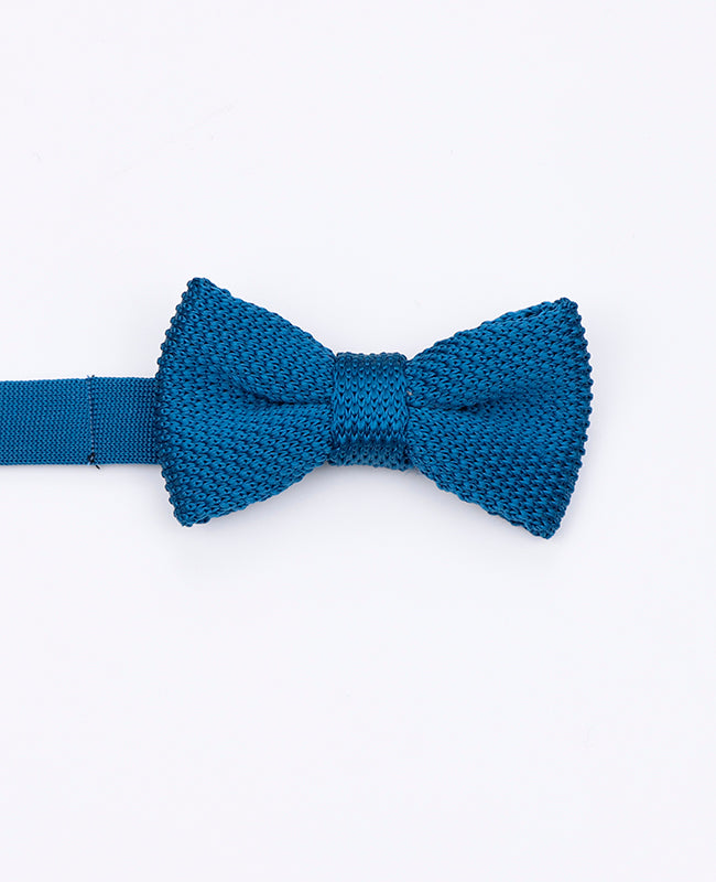 Noeud Papillon Bleu n°4 Enfant en Tricot «Léon»