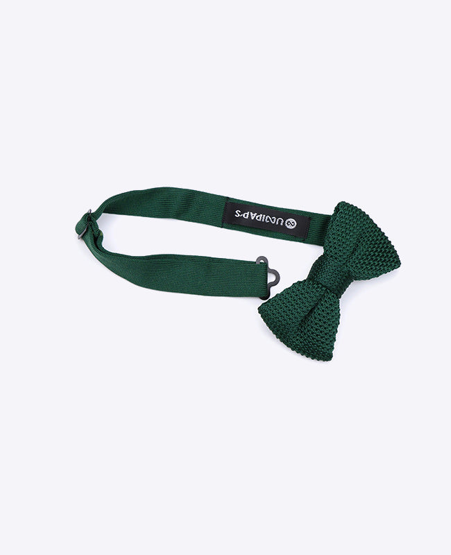 Noeud Papillon Vert n°1 Enfant en Tricot «Léon»