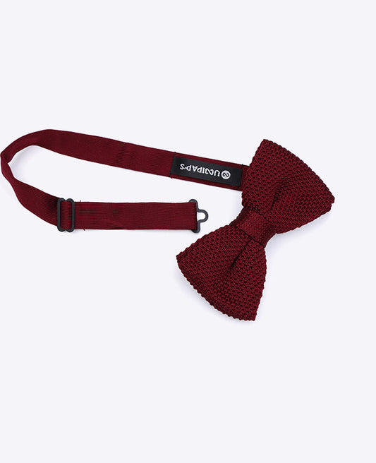 Noeud Papillon Rouge n°1 Homme en Tricot «Léon»