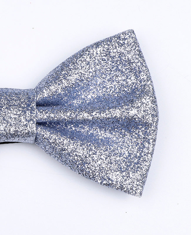 Noeud Papillon à Paillette Argent n°2 Homme en Polyester «Olive»