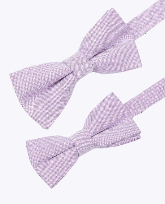 Noeuds Papillon Violet Père & Fils en Coton «Edgard»