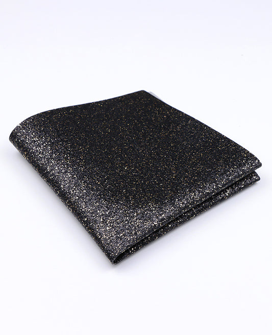 Pochette de Costume à Paillette Noir n°1 en Polyester «Olive»