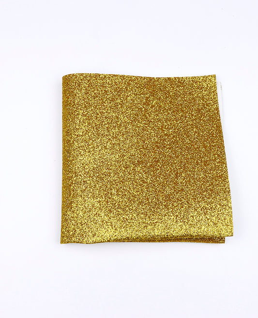 Pochette de Costume à Paillette Doré n°1 en Polyester «Olive»