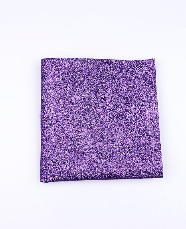 Pochette de Costume à Paillette Violet en Polyester «Olive»