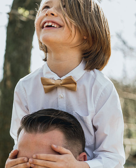 Noeud Papillon Doré n°2 Enfant en Polyester «Jules»