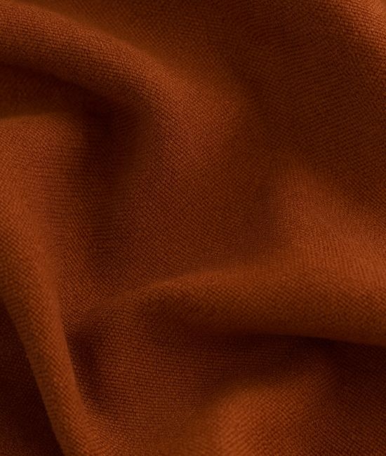 tissu uni terracotta