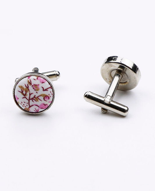 Boutons de Manchette Liberty Rose n°4 en Coton | Gaspard - Unipap's