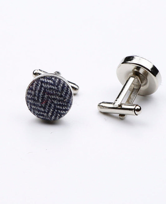 Boutons de Manchette Bleu en Laine | Norbert - Unipap's