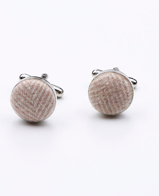 Boutons de Manchette Rose n°1 en Laine | Claude - Unipap's
